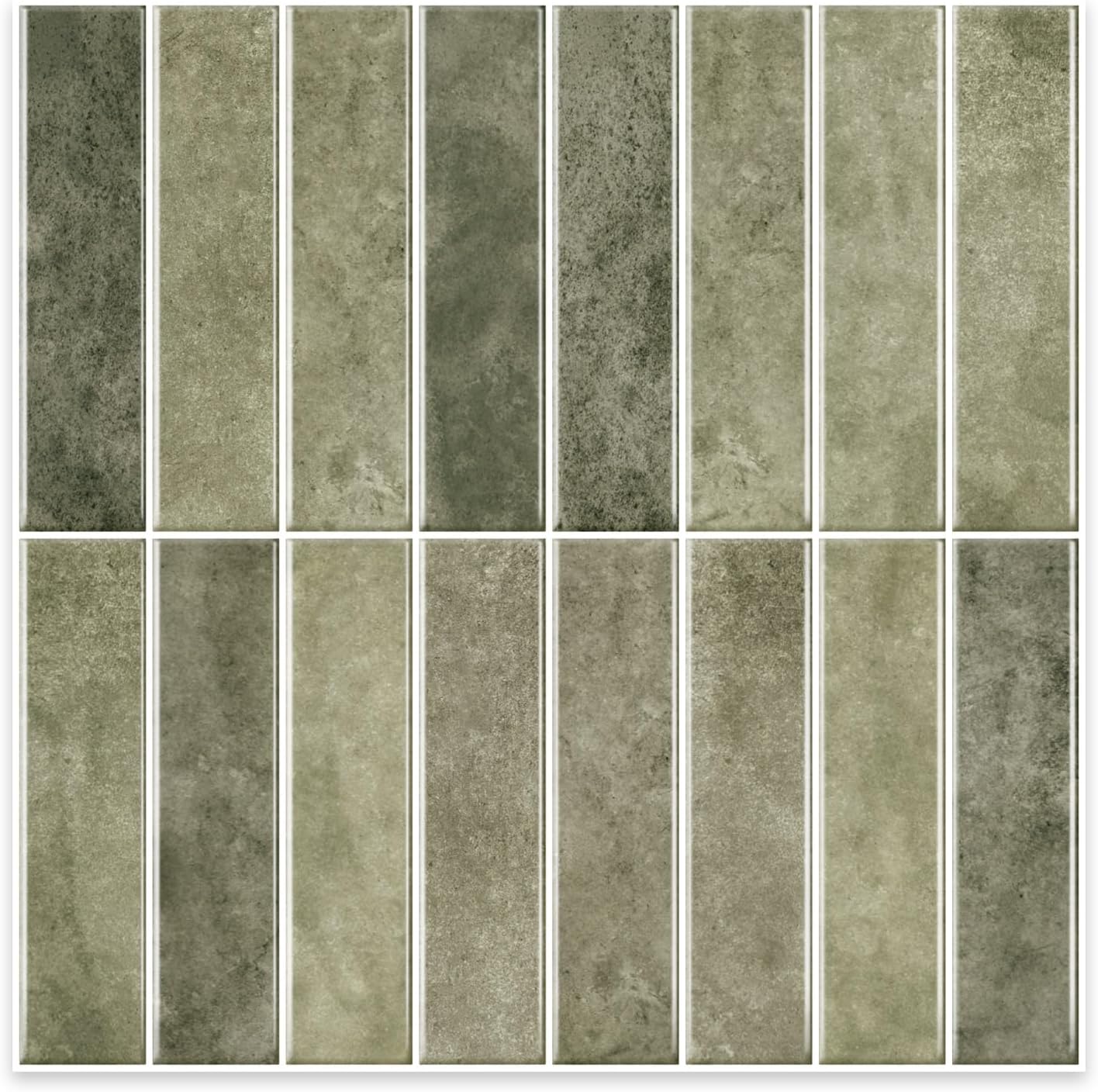 Alwayspon 10 Sheets 12x12inch Beige 3D Vinyl Backsplash Tiles, Self-Adhesive Peel and Stick Wall Tile Stickers Stick on Subway Tiles for Kitchen Bathroom Wall