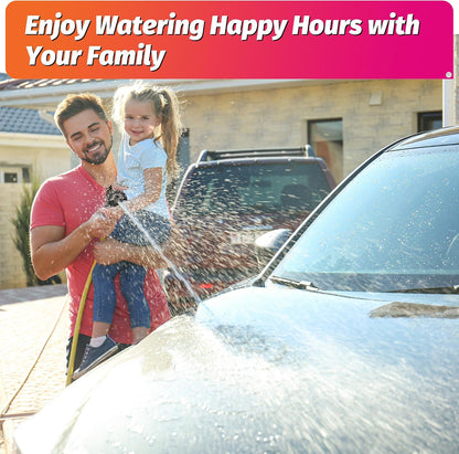 AUTOMAN Garden Nozzle Sprayer, High Pressure Spray Nozzle, 100% Metal Water Hose Nozzle, 7 Patterns Watering Nozzle, Heavy Duty Sprayer Garden Nozzle for Watering Plants & Lawns, Washing Cars & Pets