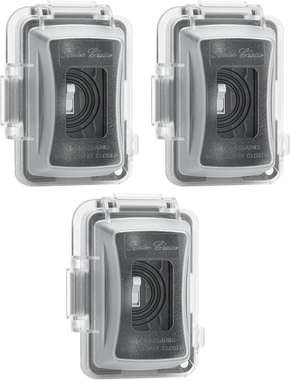 Bates- Weatherproof Electrical Outlet Cover, 1-Gang Outdoor Plug Cover | For Protection Against Rain Dust & Outdoor Use