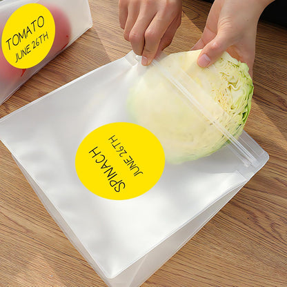 3 Inch White Color Code Dot Stickers,500 PCS Round Labels Stickers in Dispenser Box for Organization, Inventory,Classroom