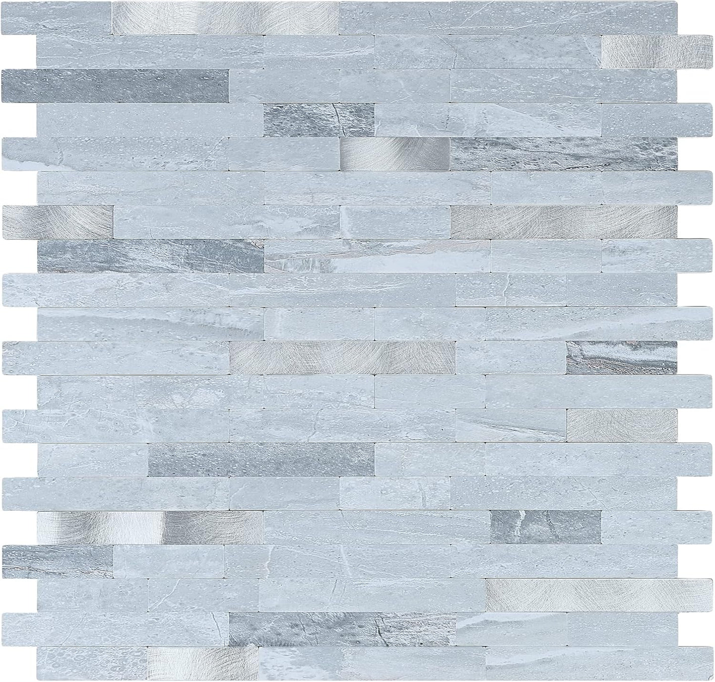 Midcard 10 Sheets Peel and Stick Backsplash PVC Wall Tile,for Kitchen Backsplash