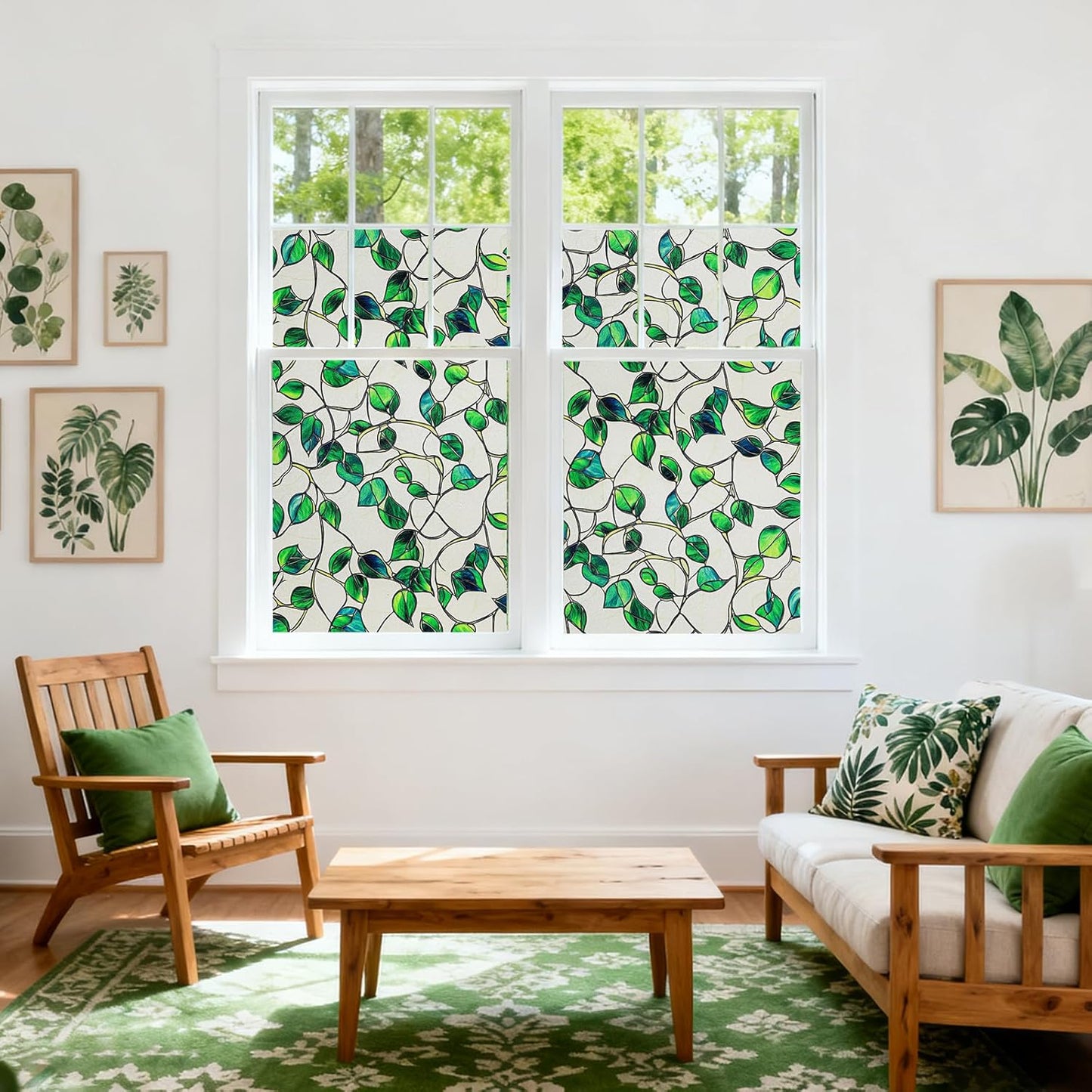 SOMWISE Frosted Glass Window Film, Heat Insulation, UV Block, Anti-Glare, One Way Privacy Tint, Static Cling for Home Bathroom Door, Renter Friendly, Day & Night Privacy