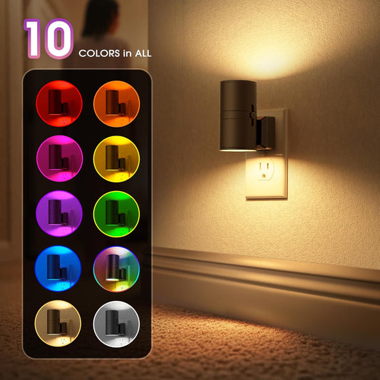 Briignite Motion Sensor Night Light,2 Pack Motion Activated Plug in Night Lights, 0-100LM Dimmable Soft White 3000K, Motion Sensor Light Indoor for Bathroom Hallway Bedroom Stairway Kid Elderly Pet