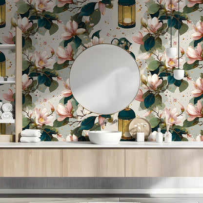 Peel and Stick Wallpaper, Soft Wildflower Botanical Contact Paper, PVC Vinyl Removable Wall Covering, Waterproof Easy-Clean, No Residue Renter Friendly, Neutral Decor, 39.4x17.3 in (Flowers2)