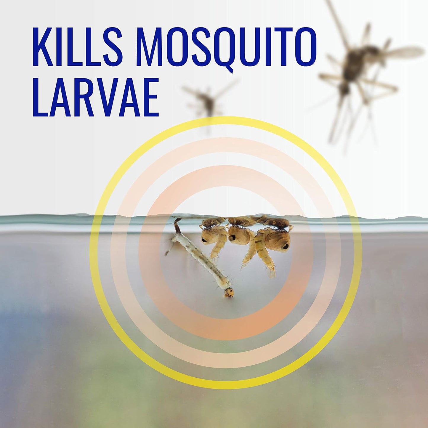 TERRO No Mess Mosquito Larvacide Pouches - 10 Pouches Included - T1210-10 Mosquito Larvacide Packets - Dissolvable Pouch for Stagnant Water