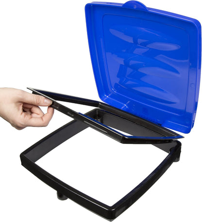 Wakeman Heavy Duty Black Trash Bag Portable Trash Bag Holder Stand with 7 Bags - Collapsible Trash Can Camping, RV, Kitchen, or Tailgate Party Garbage Bag Holder