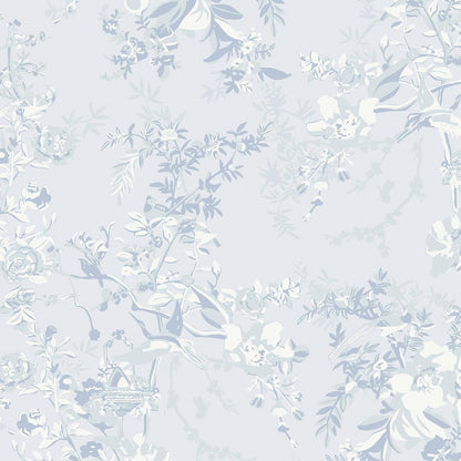 Dimoon 17.3''x78.7'' Vintage Peel and Stick Wallpaper Boho Beige Neutral Contact Paper White Floral Bird Wallpaper Removable Botanical Renter Friendly Modern Wall Paper Bedroom Bathroom Vinyl Roll