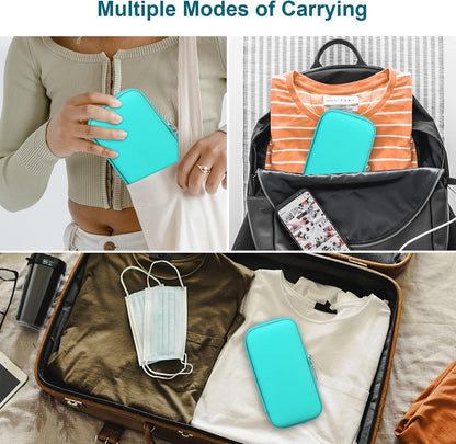 Canboc Diabetic Supplies Case, Carrying Organizer for Glucose Meter, Lancing Device, Blood Sugar Test Strips, Lancets, Insulin Pens, Alcohol Wipe and Other Diabetes Care Accessories, Rose Gold