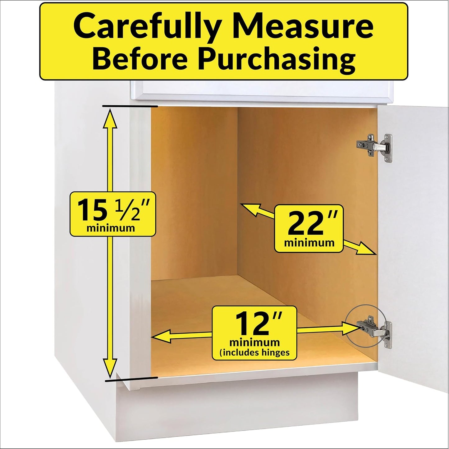 LYNK PROFESSIONAL® Pull Out Under Sink Kitchen Cabinet Organizer - 11.5 in. x 18 inch deep Drawer - Sliding Shelf Organizer for Cabinets and Undersink Storage Shelves - Lifetime Ltd. Warranty – Chrome