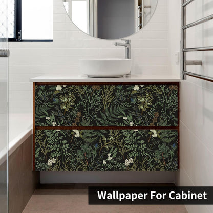 Removable Peel and Stick Wallpaper Boho 17.5 x 118 in Floral for Bedroom Bathroom Easy Peel Off Stick on Wallpaper Contact Paper Renter Friendly Wall Paper