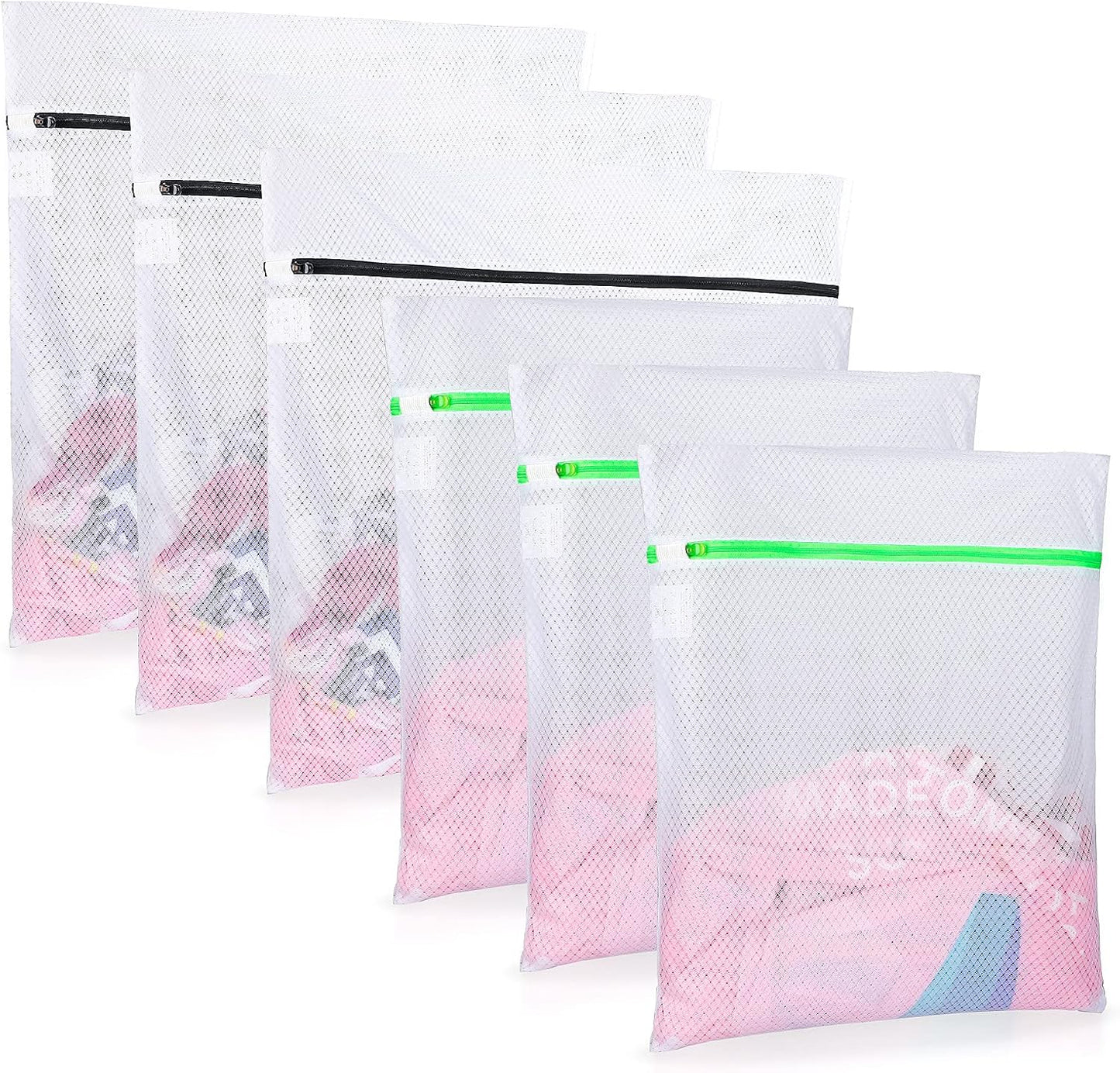 GOGOODA 7 PCS Mesh Laundry Bags, Delicates Washing Bags | Multisize for Sweater Blouse Hosiery Bras Machine Wash Bags for Travel Storage Organization