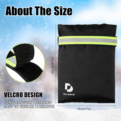DELSWIN Outdoor Faucet Cover for Winter, 5P 8.7"x7" Hose Bib Insulation, Outside Waterproof Spigot Protection, Bigger and Thicker Frost Freeze Insulated Cover
