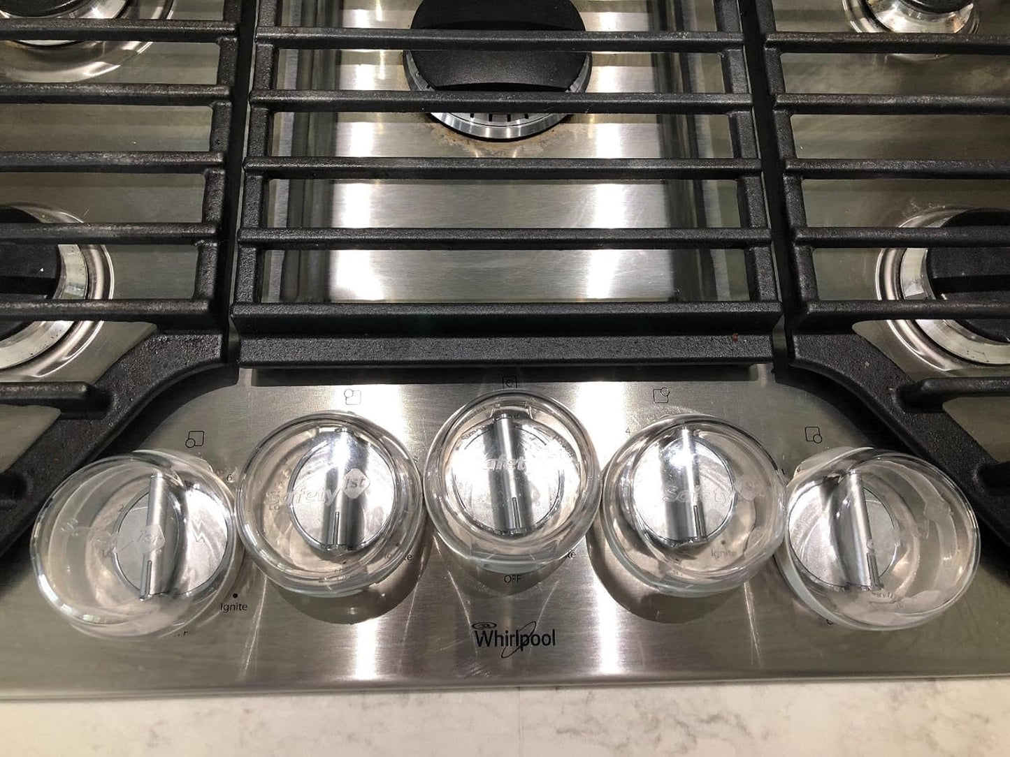 Rocky Mountain Goods Stove Knob Safety Covers for Baby/Kids/Pets - 5 Pack of Heat Proof Covers for Oven/Stove - Clear Universal Knob Covers for Including LG, Samsung, Frigidaire, Bosch, GE, Etc.