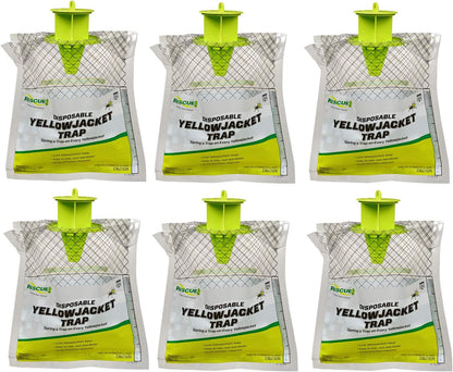 RESCUE! Disposable Summer Yellowjacket Trap - Central & Eastern Formula - 6 Traps