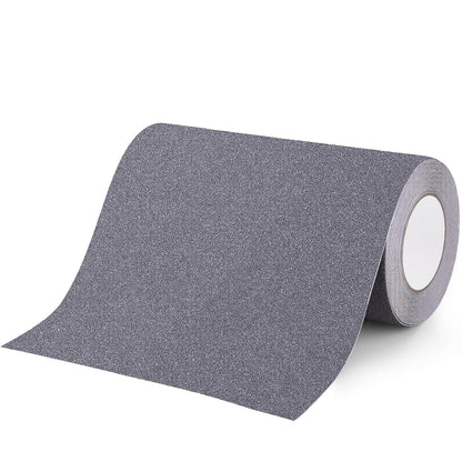 Qingluan Grip Tape, Heavy Duty Anti Slip Tape for Stairs Outdoor/Indoor Waterproof 4" x 33 ft, Safety Non-Slip Roll for Stair Step Traction Treads Stair Non Slip Strips Grey