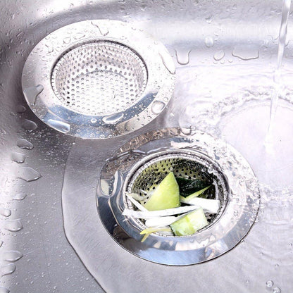 2 Pack Stainless Steel Kitchen Sink Strainer – 4.5" Wide Rim, 2.75" Basket – Rust-Resistant, Anti-Clog Drain Protector for Kitchen, Laundry & Utility Sinks