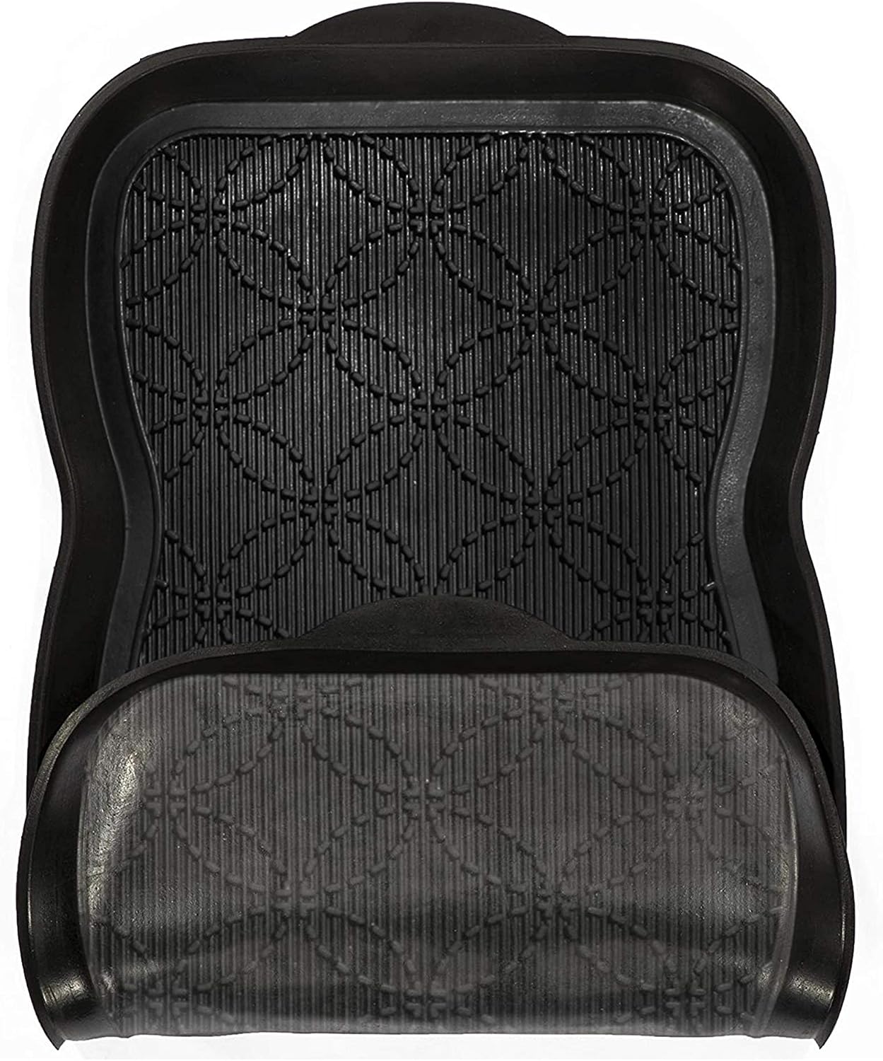 A1HC Heavy Duty Flexible and Durable 100% Rubber Hello Triangle Boot Trays Multi-Purpose for Shoes, Pets, Garden - Mudroom, Entryway, Garage and Scraper Doormat 21.6" X 21.6"