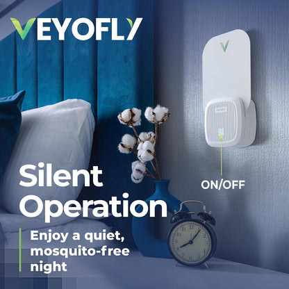 VEYOFLY Fruit Fly Traps for Indoors (2 Device + 4 Refills), Gnat Trap Indoor Plug in, Bug Traps, Flying Insect Trap, Gnat Traps for House Indoor, Fly Trap Indoor for Home Bug Light, Gnats Catcher