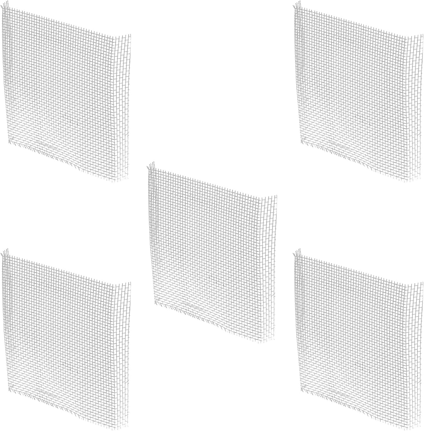 Prime-Line P 8098 Aluminum Window Screen Patch Kit, Silver, 3 In. x 3 In. (5 Pack)