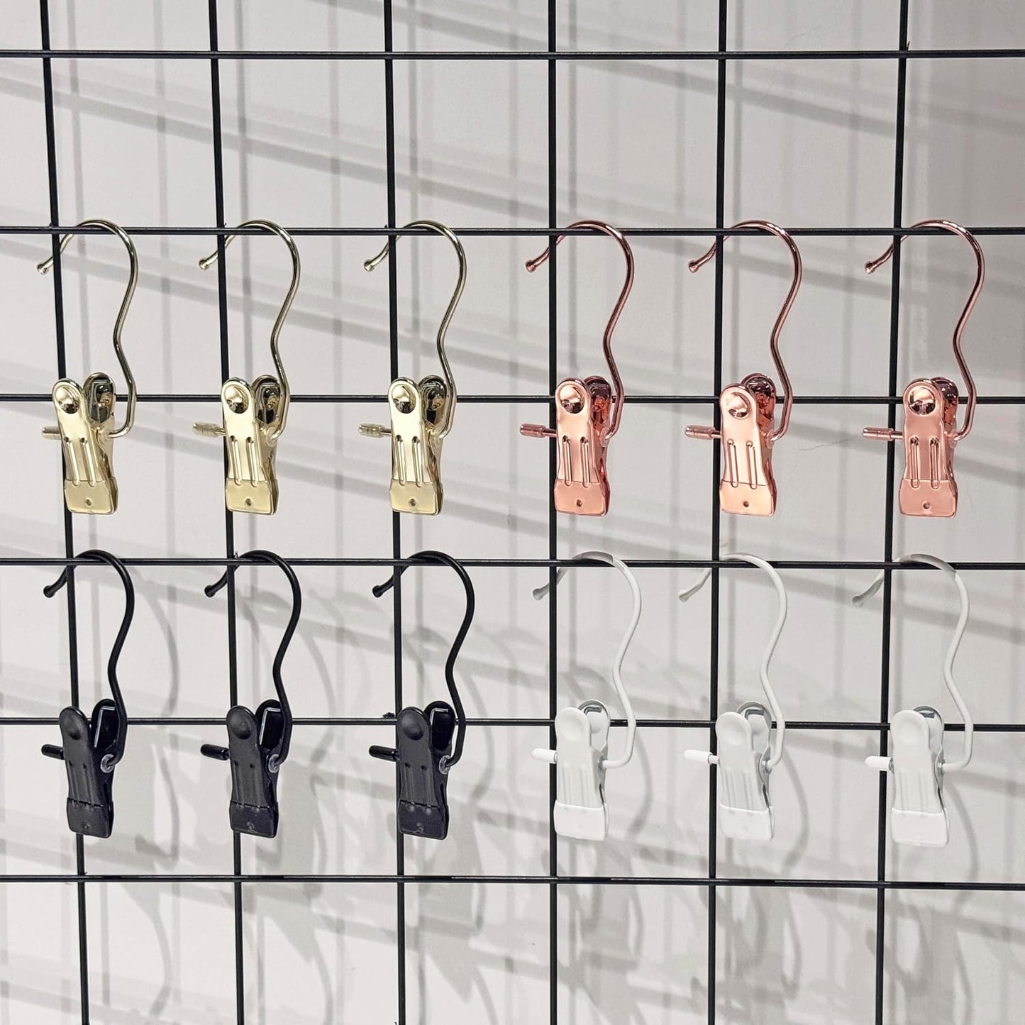 Hangers Clips,Stainless Hooks for Closet Hooks,Heavy Duty Clothespins Laundry Hanging Hooks,Travel Portable Clothes,Boot Tall Towel Hats Socks Pants and Bras (10, Matte Black)