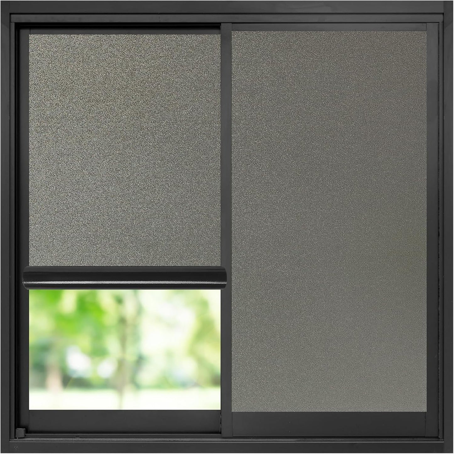 rabbitgoo Window Privacy Film, Frosted Glass Window Clings, Static Cling UV Heat Blocking Door Stickers for Home Bathroom, Removable Indoor Decal Coverings Day and Night, Pure, 17.5 x 78.7 Inches