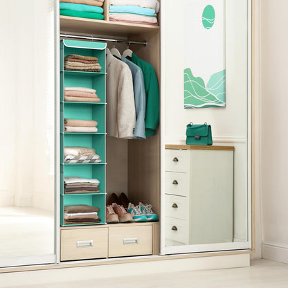 Simple Houseware 6 Shelf Hanging Closet Organizer, Gray
