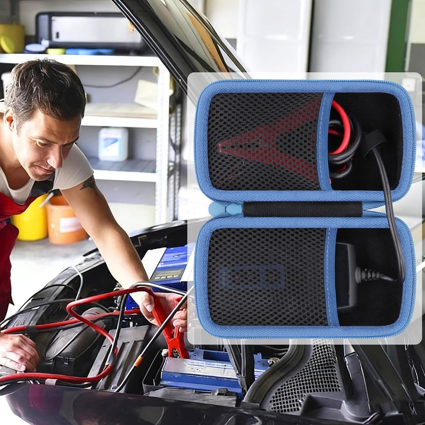 khanka Hard Storage Case for TOPDON BT200 Car Battery Tester 24V 12V Load Tester,Hard Shell Protective Bag for TOPDON BT200 100-2000CCA Automotive Alternator Tester,Case Only