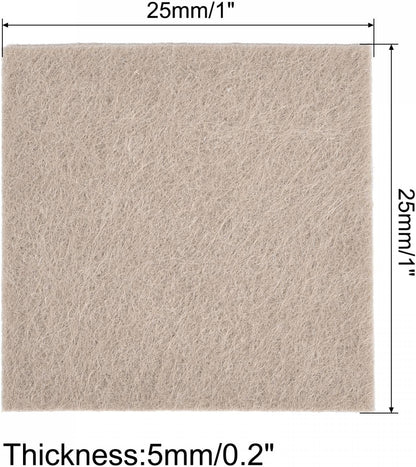 uxcell Felt Furniture Pads Self Adhesive Square Furniture Felt Pads, Anti Scratch Floor Protectors for Furniture Legs Hardwood Floor 2 Inch x 2 Inch Beige 12pcs
