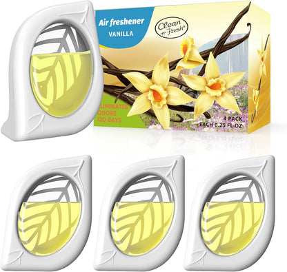 Air Freshener for Home, 4 Pack, Eucalyptus & Mint, Odor Eliminator for Small Area Closets Bathroom Pets Strong Odor, Up to 120 Days