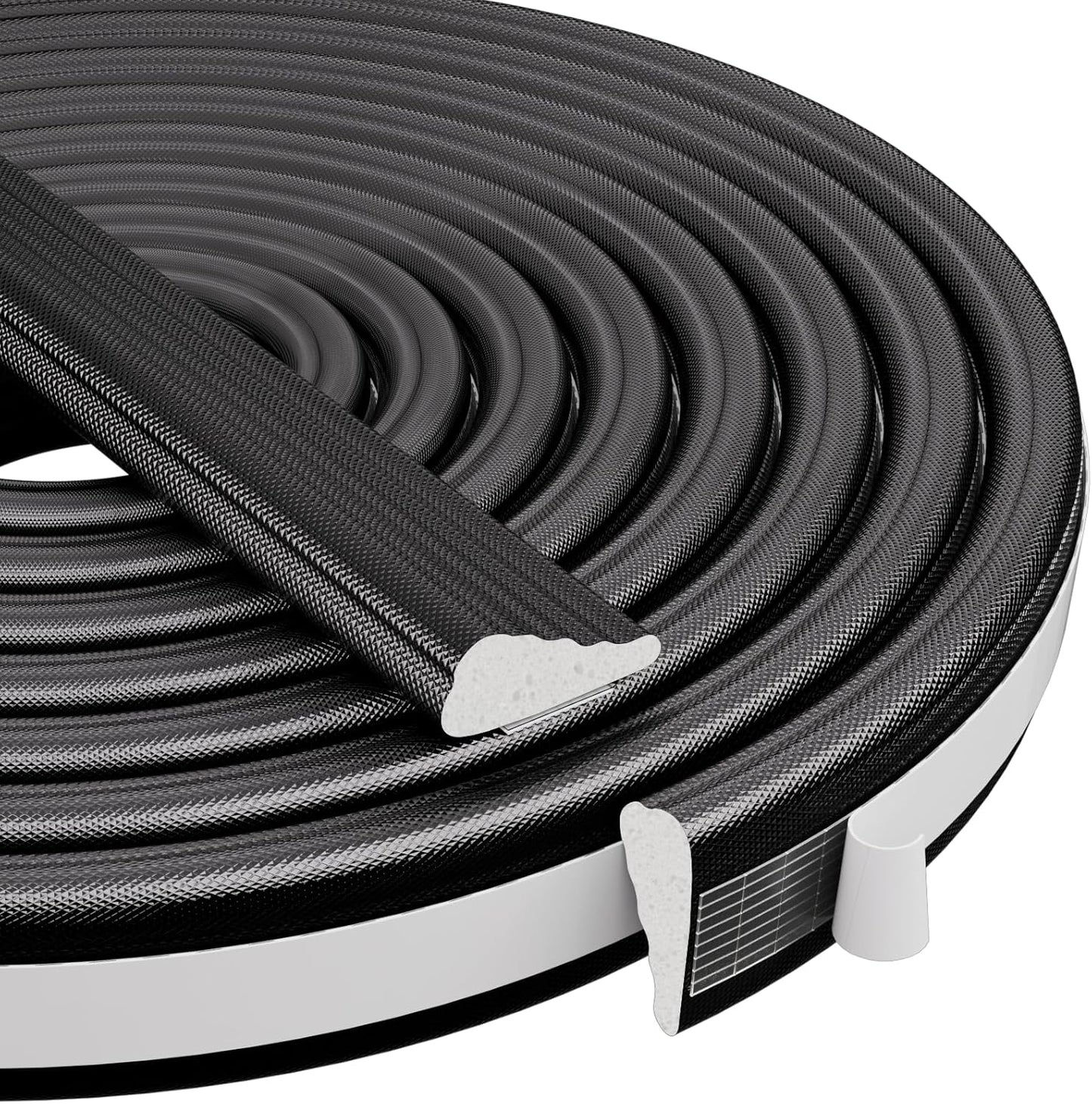 118” Wedge-Shape Foam Window Weather Stripping Door Seal Strip,Soundproofing Frame Winter Insulation Tape for Exterior Front Door,Noise Cancelling Window Inserts,Door Gap Filler Light Blocker,White