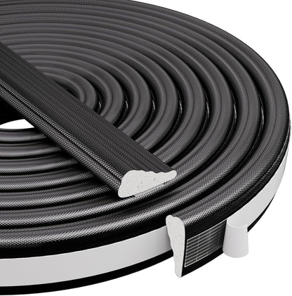 118” Wedge-Shape Foam Window Weather Stripping Door Seal Strip,Soundproofing Frame Winter Insulation Tape for Exterior Front Door,Noise Cancelling Window Inserts,Door Gap Filler Light Blocker,White