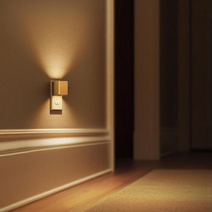L LOHAS LED Motion Sensor Night Light, [2-Pack] Plug in Night Light with Motion Sensor and Dusk to Dawn Sensor, Brightness Adjustable, 3000K Soft White Nightlight for Bathroom Hallway Kitchen