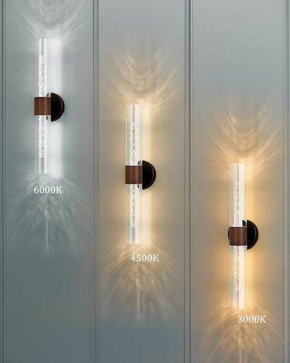 10000mAh Battery Operated Wall Sconce Set of 2, Rechargeable Wireless Wall Lights with Remote Control, Dimmable Timer 3 Color Temperature Glass Wall Lamp for Living Room Bedroom Gold 21.5 Inch