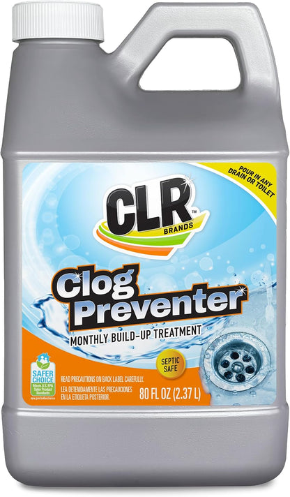 CLR Clear Pipes & Drains Clog Remover and Cleaner, For Shower, Sink, Toilet, Garbage Disposal, 42 Ounce Bottle