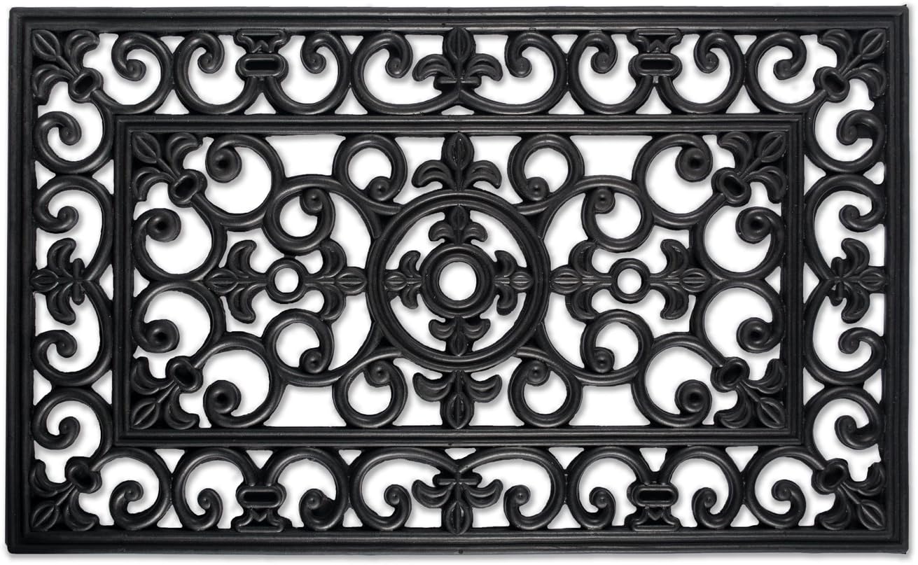 DII Rubber Doormats Collection All Weather, 18x30, Lattice