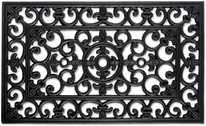 DII Rubber Doormats Collection All Weather, 18x30, Lattice