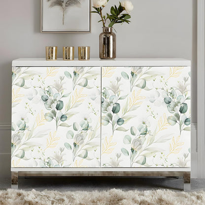 Removable Peel and Stick Wallpaper Boho 17.5 x 118 in Floral for Bedroom Bathroom Easy Peel Off Stick on Wallpaper Contact Paper Renter Friendly Wall Paper