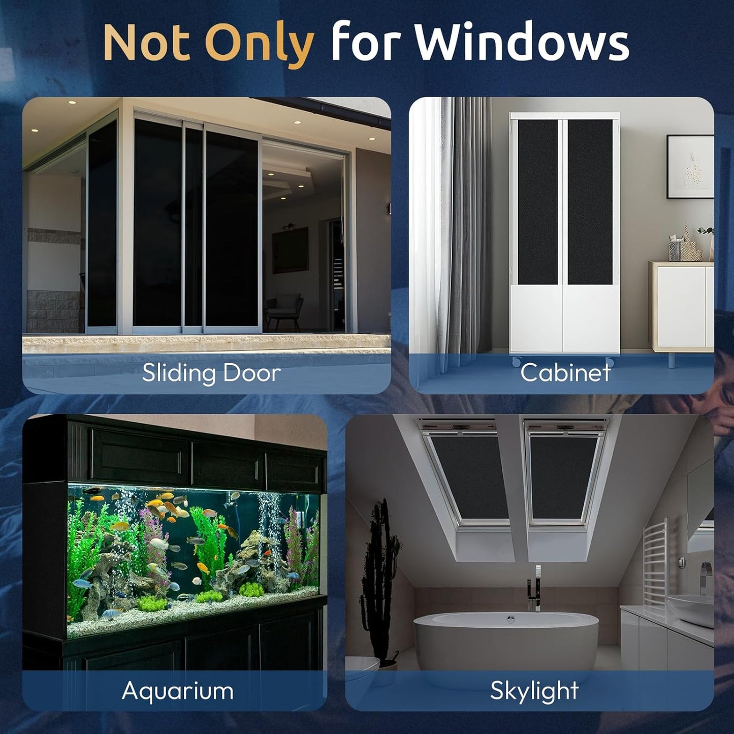 rabbitgoo Window Privacy Film for Glass Windows with Kit Decorative Clings UV Blocking Heat Control Static Cling Removable Bathroom Bedroom Door Home Coverings Pure, 17.5 X 78.7 inches