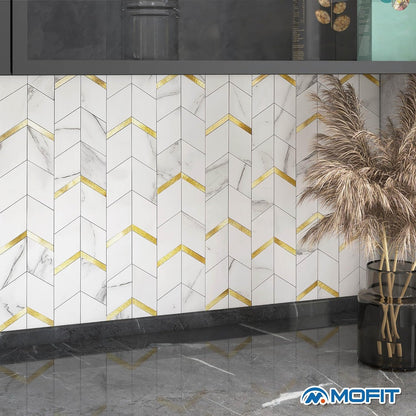 MOFIT Peel and Stick Backsplash for Kitchen,3D Wall Panel Peel and Stick Tile Self Adhesive Backsplash for Bathroom Tile Stickers Diamond (5Sheets,Blue Green Gray)