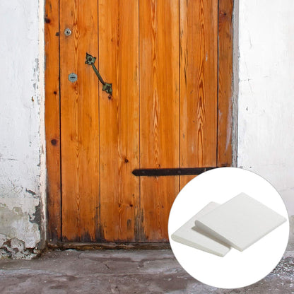 Zonon Self-Adhesive Door Corner Seals Door Weather Stripping Draft Stopper Sealing Frame Foam for Weather Protection Isolation of Noise(Traditional,White,8 Pcs)