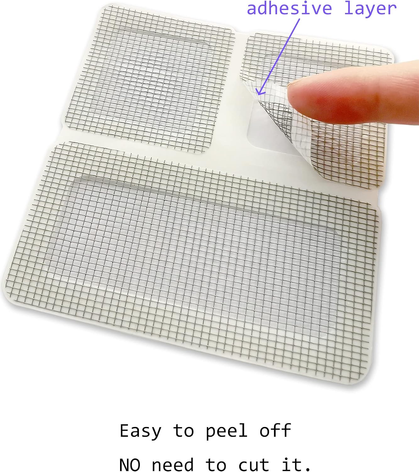 Window Screen Repair Kit Tape Patch, Grey 3.5 inches X3.5 inches 8pcs(16patches) -Fiberglass Breathable Waterproof & 𝗦𝘁𝗿𝗼𝗻𝗴 𝑨𝒅𝒉𝒆𝒔𝒊𝕧𝕖 Covering Wire mesh for Door tears Holes