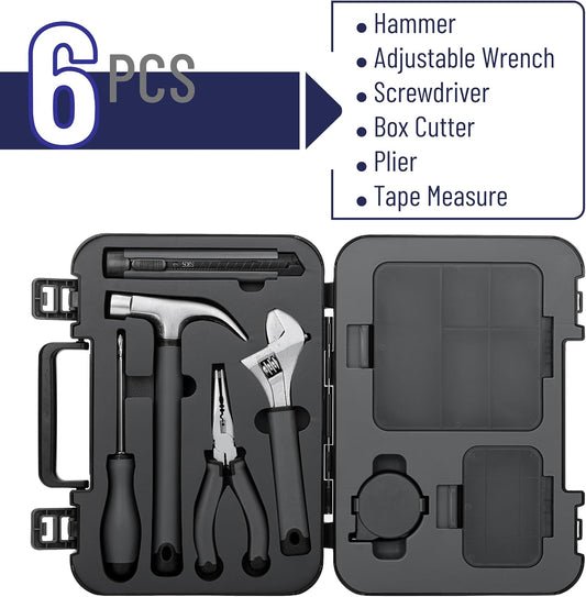Bates- Household Tool Kit, Small Tool Kit, Tool Set for Home, Small Tool Box Set