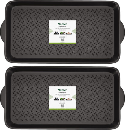 Matace 1 Pack Rubber Small Boot Tray for Entryway,Boot Mat,Shoe Tray,Shoe Mat for Indoor and Outdoor Use, 27.95"x 15.74" (Pack of 1)