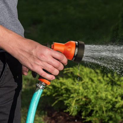 AUTOMAN Garden Hose Nozzle - 2 Pack, 100% Metal High Pressure Spray Nozzle, Labor-Saving Design, Heavy Duty for Garden Watering, Car Washing, Window Cleaning, Pets Bathing