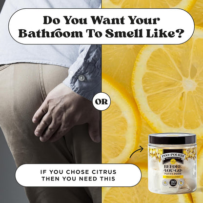 Poo-Pourri Before-You-Go 2-in-1 Toilet Potty Pods, Original Citrus, 5 Ct, Bathroom Odor Deodorizer and Toilet Cleaner with Essential Oils, Lemon, Bergamot and Lemongrass Scent (Pack of 4)