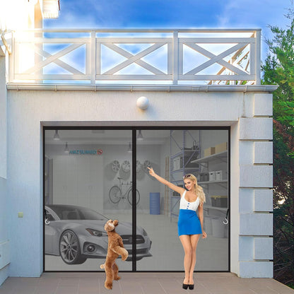 Magnetic Screen Door, 35 x 76 inch Heavy-Duty Reinforced Mesh, Ultra-Dense Weave, Smooth Auto-Close, Pets & Kids – Hands-Free, No-Gap Seal Black - Colors A