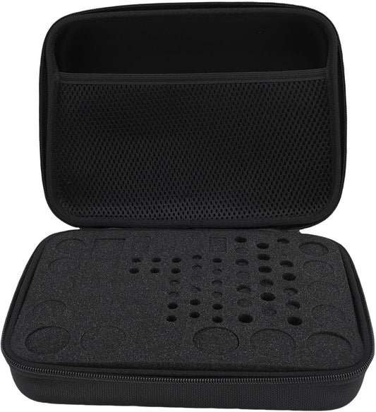 VBESTLIFE Hard Battery Organizer Storage Box, Carrying Case Bag Holder Holds 63 Batteries AA AAA C D 3V 9V, for Battery Tester and Accessories