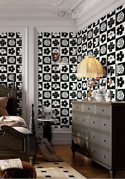 Dimoon 17.3" X 78.7" Peel and Stick Wallpaper Floral Contact Paper Boho Beige White Renter Friendly Natural Wall Paper Waterproof Removable Self Adhesive Wallpaper for Bedroom Livingroom Vinyl Roll