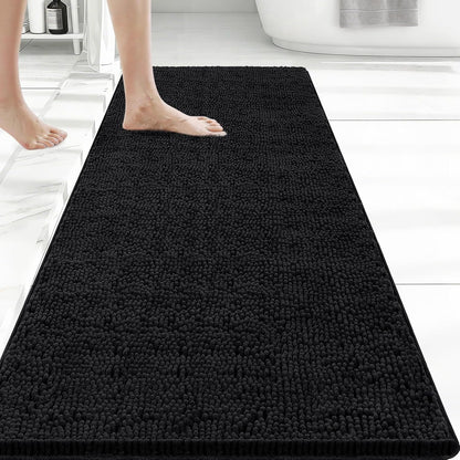 Bcoimo Bathroom Rugs 24x17, Bath Mats for Bathroom Non Slip with Rubber Backing,High Absorbent Microfiber Bath Rugs Quick Drying, Machine Washable, Durable Decor