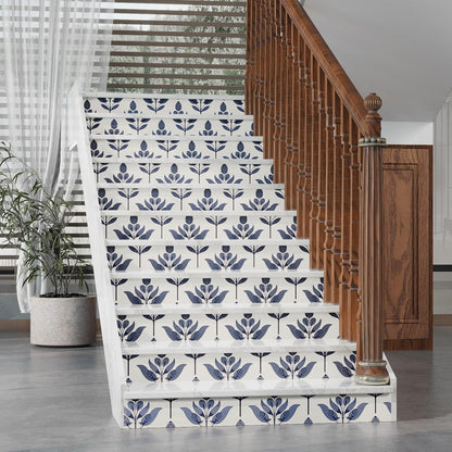BOKEBEVE Leaves Contact Paper Floral Wallpaper Stick and Peel Boho Damask Wall Paper for Liner Drawer Cabinet Backsplash Renter Friendly Waterproof 17.5 x 118In